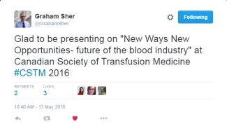 Dr. Graham Sher - Tweet from CSTM 2016