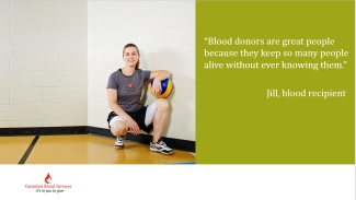 thank you from blood recipient