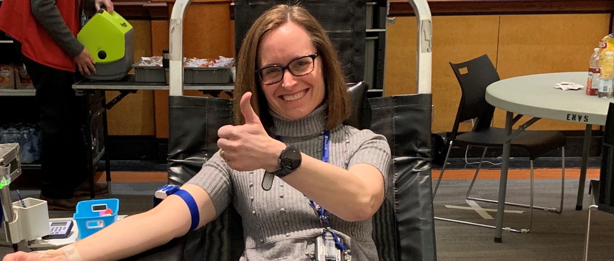 Doctors bracing for the impact of COVID-19 are finding time to give blood and encourage others to do the same.