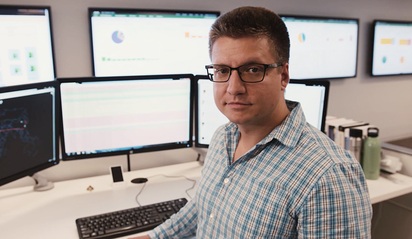 YouTube video thumbnail of Daniel sitting at a computer desk